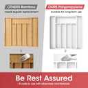 Aujen Silverware Organizer - Expandable Kitchen Drawer Organizer, Adjustable Utensil Organizer, Cutlery Tray for Forks, Knives, Multipurpose Kitchen Organizers and Storage Solution, White, Medium