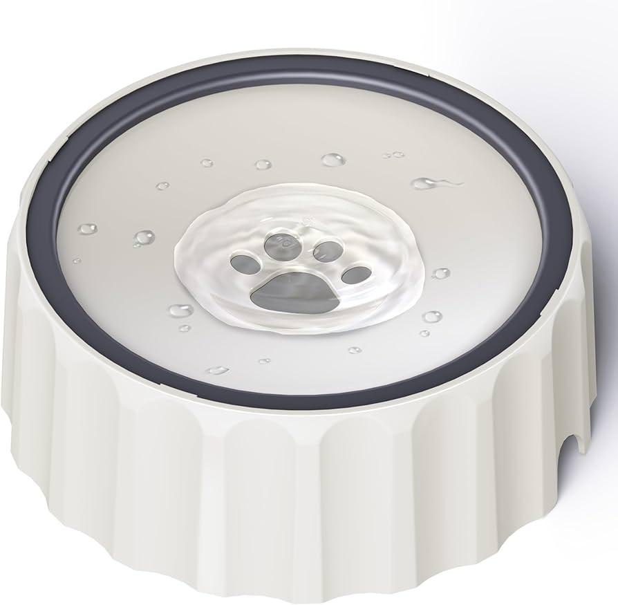 Dog Water Bowl No Spill 70oz/2L Large Capacity Dispenser Non Slip No Splash Bowl Pet Slow Feeder No Drip Dog Water Bowl on Vehicle Slow Water Bowl for Dogs and Cats