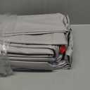 QPAU Inflatable Toddler Travel Bed with 3-Sided Safety Bumpers, Extra Large Kids Air Mattress, Includes Detachable Mattress, Portable for Camping, Travel, Home Use (Grey)