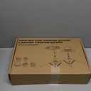 Projector Stand, 33LB Load Bearing & 22-55" Height Adjustable, for Projector/Laptop/DJ Gear, Outdoor/Office/Studio - Stable Base (Black)