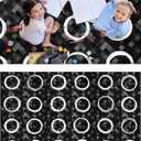 OLEEK Large Classroom Rug Elementary 8x13 - Classroom Rugs for Kids Room - Classroom Carpet Elementary - Kids playroom Rug 8 x 13 - Preschool Rugs for Classroom - Schoolgirl Style Classroom Decor (Black)