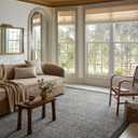 Loloi Magnolia Home by Joanna Gaines Henley Collection HNY-01 Ivory/Charcoal 2'-6" x 7'-6" Runner Rug