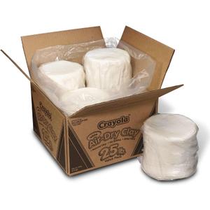 Crayola Air Dry Clay for Kids - White, Modeling Clay for Kids, Arts & Crafts, School Supplies, Teacher Classroom Must Have, 25lb (25lb Value Pack)