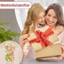 Christmas Gift Iced Coffee Cup, Aesthetic Glass Tumbler, 16 oz Coffee Glass Cup with Lid Straw, Christmas Stocking Stuffers, Gifts for Women Teen Girls