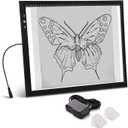 HSK A3 LED Artist tracing Light Box Copy Table, Adjustable High Brightness Light Pad for Tatto Drawing, Sketching, Animation,Diamond Painting Accessories