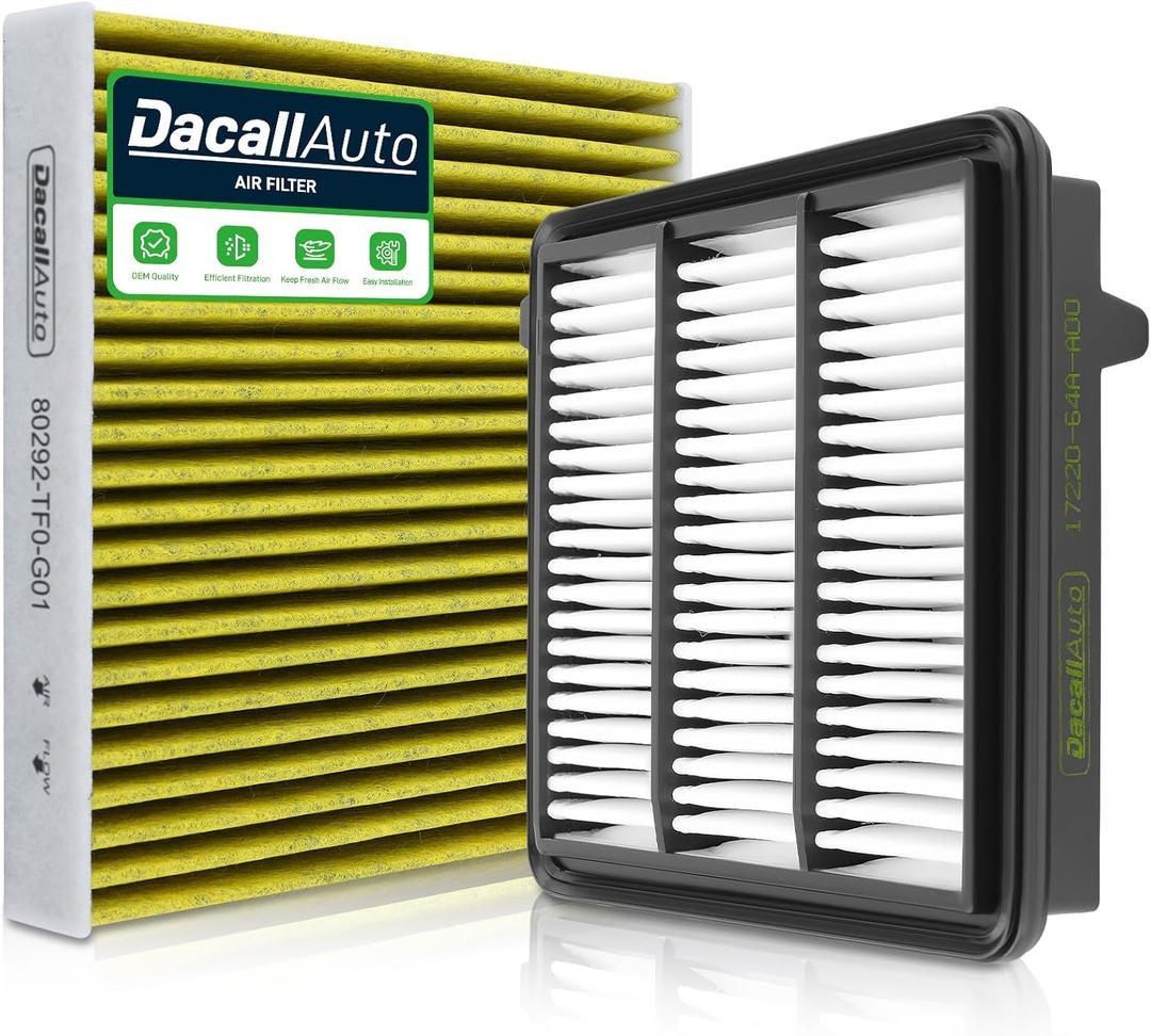 Engine & Cabin Air Filter Set for Honda CR-V 1.5L (2023-2025), for Civic 1.5L (2022-2025), for Integra 1.5L (2023-2025); (Not for Hybrid). Replace 80292TF0G01, 1722064AA00