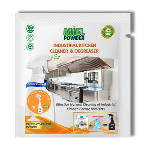 MİEL POWDER Natural Herbal Kitchen Cleaning Powder Powerful Degreaser Kitchen Surface Cleaner for Countertops Odorless Eco-Friendly Multi-Purpose Oven Hood Cabinets Ceramic Surfaces