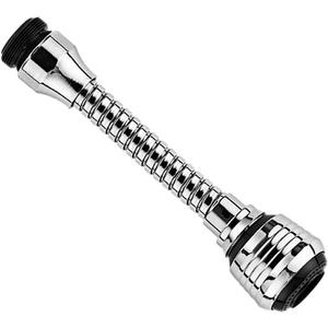 Kitchen Water Saver Tap 360 Degrees Rotatable Swivel Faucet Nozzle Filter Adapter for Home Restaurant Hotel (Long)