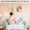 LAUBO2 Wooden 5x7 Small Picture Frame Matted to 4x6, Natural Beech Wood Photo Frame White, Pine Wood Back Panel