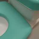 Bright Starts Disney Junior Stitch My Size Potty Training Toilet, Toddler Potty Chair with Flushing & Cheering Sounds, Removable Seat with Splash Guard & Handles, Ages 18+ Months, Up to 50 lbs