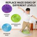 Balance Board for Kids, Toddler Balance Board Maze, Wobble Board with 6 Colored Balls,3 Replacement Labyrinth Boards, Balancing Board Physical Therapy for Sensory Training