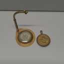 ALADEAN Brass Table Clock with Compass | Romantic Desk Clock - Decorative Vintage Mechanical Clock Lovers Boyfriend/Husband Birthday/Wedding Gifts (Love You), 1pc