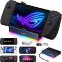 iVANKY 14-in-1 RGB 4K@120Hz Docking Station with 100W PD Charger for Steam Deck OLED/ROG Xbox Ally X/Legion Go, Foldable Dock with HDMI Gigabit Ethernet 10Gbps USB 3.2, SD/TF Slots, 1Gbps Ethernet