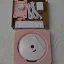 Portable CD Player with Bluetooth Desktop CD Player for Home CD Music Players with Remote Control,Timer,Built-in Dual Speakers with LED Display Home Audio Boombox FM Radio (Pink) (Pink)