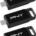 PNY Elite Type-C 64GB USB 3.2 Flash Drive Up to 120MB/s Read, Up to 10x Faster Write Than USB 2.0, Reliable Design, Durable & Portable for Everyday Store & Share, Type-C Connector, 5-Pack