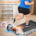 Walking Pad Treadmill with Incline and Handle Bar, 7.5MPH Under Desk Foldable Treadmill for Home Office with Remote Control