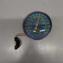 Foxyoo 4-Inch Outdoor Thermometer and Humidity Gauge, Window Thermometer for Outside Temperature and Humidity Monitor, Brass Analog Dial, Battery-Free for Patio, Garage, Greenhouse, Garden, Wall