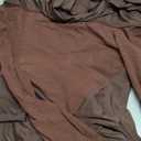 Women One Shoulder Long Sleeve Maxi Dress Bodycon Cut Out Long Formal Wedding Guest Dresses (Medium, Brown)