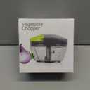 Ourokhome Manual Food Processor Vegetable Chopper, Portable Hand Pull String Garlic Mincer Onion Cutter for Veggies, Ginger, Fruits, Nuts, Herbs, etc., 500ml, Grey (Gray)