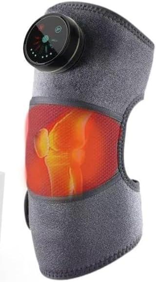 Xllent 3-in-1 Heated Knee Massager with Vibration for Pain Relief, Cordless Electric Knee Brace for Arthritis and Joint Stiffness, Portable Massager for Knee Shoulder Elbow, Gifts for Seniors
