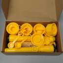 Godboy Gas Can Spout Replacement, Gas Can Nozzle, (5 Kit-Yellow) Flexible Pour Nozzle Suitable for Most 1/2/5/10 Gal Oil Cans, Fuel Can Spout Replacement