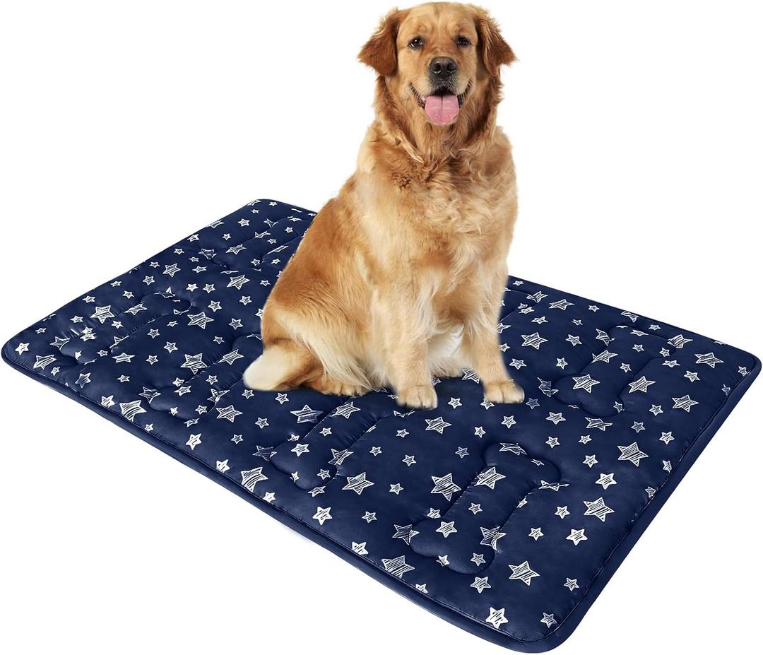 Dog Crate Pad Mat (42" X 28"), Soft Dog Bed Mat with Cute Prints