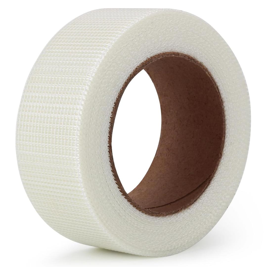 LLPT Drywall Repair Fiberglass Joint Tape 2 x 100 Ft Industrial Grade Extra Strength Fiber Mesh Heavy Duty Self Adhesive for Seam Patch Wall Crack Seam Repair Color White (DRF210)