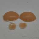 Niidor Adhesive Bra Strapless Sticky Invisible Push up Silicone Bra for Backless Dress (Creme) Cup Size: D