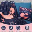 Frienda 7 Pcs Valentine's Day Long Distance Relationship Gifts for Her He Couple Long Distance Blanket Keychain Love Pillow Cover Card Envelope and Box for Girlfriend Women Boyfriend Valentine's Gifts