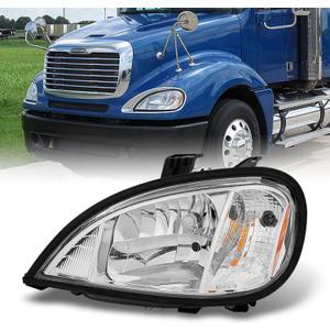AKKON - For 2004-2017 Freightliner Columbia semi-trailer Truck Driver LH Left Side Headlight Headlamp Assembly