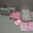 50 PACK Mini Cake Pans with Lids and Spoons,Rectangular Aluminum Foil Bread Pan,Mini Loaf Pans and Food Containers with Lids(Pink,6.8oz)