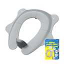 SKYROKU Foldable Kids Toilet Seat - Portable & Anti-Slip Travel Potty Seat for Toddlers, Fits Standard & Elongated Toilets, Suction Cups, Easy Clean, Compact for Home & On The Go (Ages 2-6) (Gray)