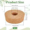 OLYCRAFT 4 Pack Cork Lids for Glass Planters 3.5~3.9 Inch Hydroponic Lids 1.2 Inch Thick Terrarium Cork Covers with 1.2 Inch Hole Natural Cork Stoppers for Hydroponic Plant Propagation Growing Vases