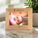 Lifetime Creations Baptism Picture Frame: Engraved Gift for Boy or Girl, Bautizo Regalo, Baby Baptismal Frame (Holds 5x7 Inch Photo, Landscape)