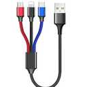 ienza Universal USB Charging Cable Cord Wire with Micro & USB-C for Earbuds Ear Buds, Charging Cases & Headphones Compatible with Sony, Beats Flex/Studio Buds, Jaybird, PowerBeats, JBL, Raycon & More