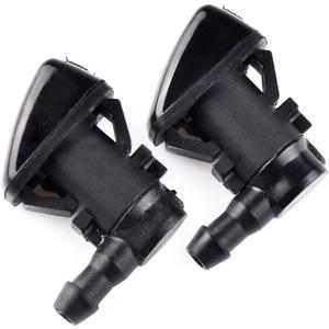 Cheriezing 55079049AA Front Windshield Washer Nozzles Wiper Spray Kit Single Hole Compatible with 2005-2016 Grand Cherokee, 2005-2013 Malibu, 2005-2010 G6, 2007-2010 Aura | set of 2