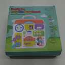 Montessori Toys for 1-2 Year Old Girl Boy Gifts, 15-in-1 Musical Busy Board, Birthday Gift for 1 Year Old Boy Girl, Educational Toddler Toy Age 1-2 (Orange)