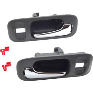 Interior Door Handles for Honda CR-V 1997 1998 1999 2000 2001, Front Left Driver & Right Passenger Side Replaces 72124-S10-A11ZA,72164-S10-A11ZA, Gray