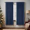 Navy Blue Velvet Curtains 72 Inch Long 2 Panels Moody Vira Thermal Insulated Room Darkening Window Shades Soundproof Dark Out Curtain for Living Room Dining Office Kids Children Boys Bedroom 72 Length