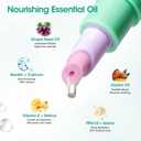 9 x Gellen Cuticle Oil Pusher Pen, Ceramic Cuticle Remover Pen, 6ml Nourishing Nail Oil Pen, Nail Care Pen for Hangnails & Damaged Nails, Easy & Mess-Free Cuticle Pusher Tool, Nourish & Strengthen Nails