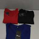 Ficerd 3 Pack Plus Size V Neck T-Shirts for Women, Short Sleeve Split Side High Low Hem Tunics Tops Basic Summer Tee Blouses 3XL