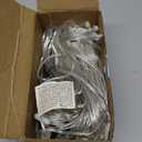 FUNPENY Christmas Net Lights, 9.8ft x 6.6ft 200 LED Clear Wire Mesh Decor with 8 Modes Waterproof Connectable Xmas Decorations for Outdoor Outside Bushes Yard Lawn Patio Tree Garden Party (White)