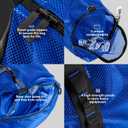 Fitdom 90L Large Mesh Duffle Bag for Scuba Dive or Snorkel Equipment. Best for Water Sports & Beach Activities like Swimming, Diving & Snorkeling. Perfect for Travel, Storage Swim Gym Gears & Balls