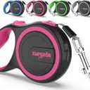 Emperor Pets 26 ft Retractable Dog Leash - Heavy Duty Retractable Pet Leash with Anti-Slip Grip - Reflective Dog Leash Tape for Medium to Large Dogs up to 100 lbs -PK26 (Pink)