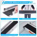 VNN Adjustable Wheelchair Ramp, 4-7 FT Portable Wheelchair Ramp for Home Step, Door Threshold Wheelchair Ramps for Home, Non-Slip Aluminum Scooter Ramp for Car, Doorways, Curbs, Stairs