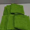 GLAMBURG Ultra Soft Cotton 6 -Piece Hand Towel Set 16x24 Inch, Ideal for use in Bathroom, Kitchen, Gym, Spa & General Cleaning, Compact & Lightweight Multi Purpose Hand Towels - Kiwi Green