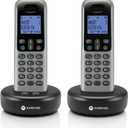 Motorola Senior-Friendly Cordless Phone with Answering Machine, 2 Handsets, Large Backlit Display, Easy-to-Use Big Buttons, Enhanced Volume with Hands-Free Speakerphone, Call Block, Caller ID, T612