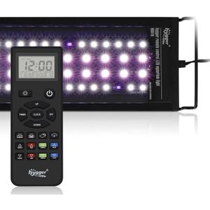 hygger Advanced Remote Control Aquarium Light Customizable Full Spectrum Fish Tank LED with DIY, Default & Weather Mode Freshwater Planted Tank