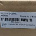 SUNALLY 4 Tier Rolling Utility Cart with Drawer, Storage Organizer Cart with 2 Lockable Wheels, Multifunctional Rolling Storage Cart for Bathroom, Kitchen, Craft, Makeup, Baby Essentials, Pink