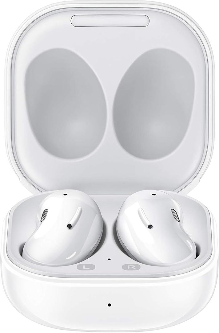 SAMSUNG Galaxy Buds Live True Wireless Bluetooth Earbuds w/ Active Noise Cancelling, Charging Case, AKG Tuned 12mm Speaker, Long Battery Life, US Version, Mystic White